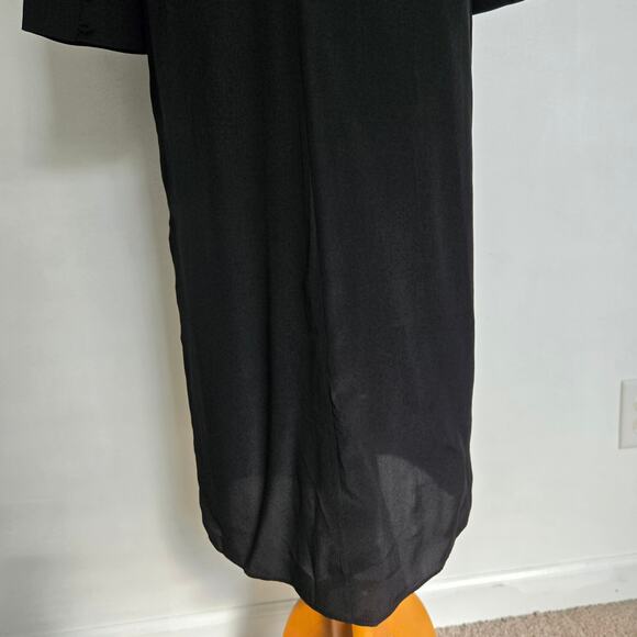 COS Silk Cape Dress Black Quiet Luxury 2 - Picture 11 of 14